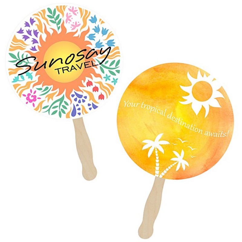 Paper Hand Fan- Round