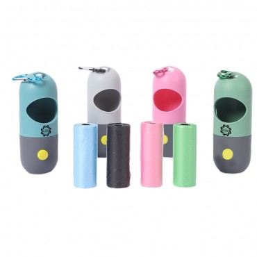 LED Flashlight Dog Poop Bag Dispenser