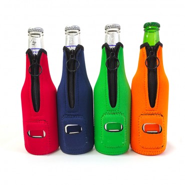 Neoprene Beer Bottle Holder With Openner