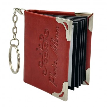 Leather Book Keychain