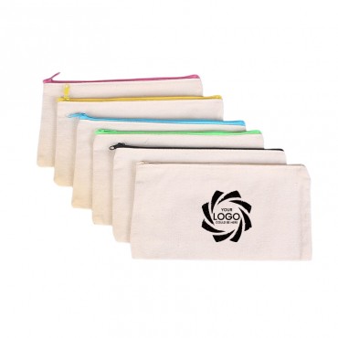 Chroma Zip Cotton Pouch