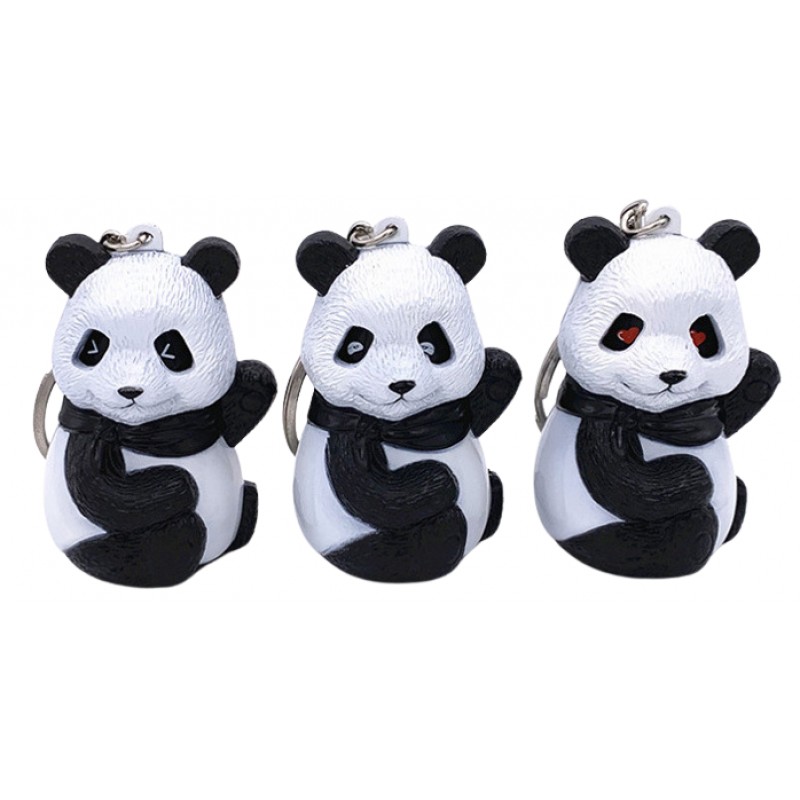 Plastic Panda keychain