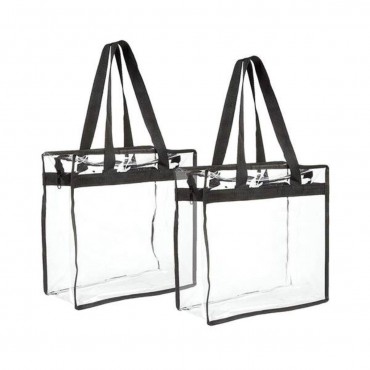 Game Day Clear Zippered Safety Tote