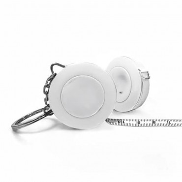 Round Tape Measure with Key Chain