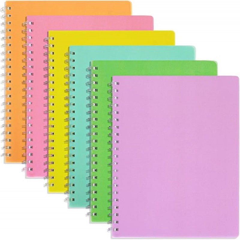 Plastic Cover Spiral Notebook