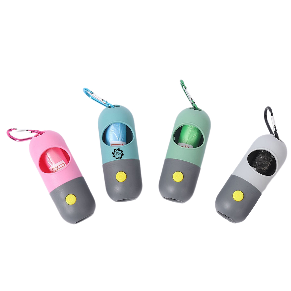 LED Flashlight Dog Poop Bag Dispenser LED Flashlight Dog Poop Bag Dispenser