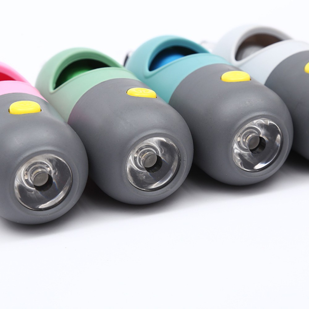 LED Flashlight Dog Poop Bag Dispenser