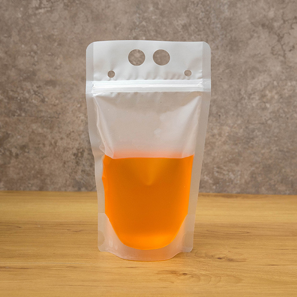 Translucent Stand-up Plastic Drinking Bag