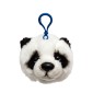 Plush Panda Head Keychain